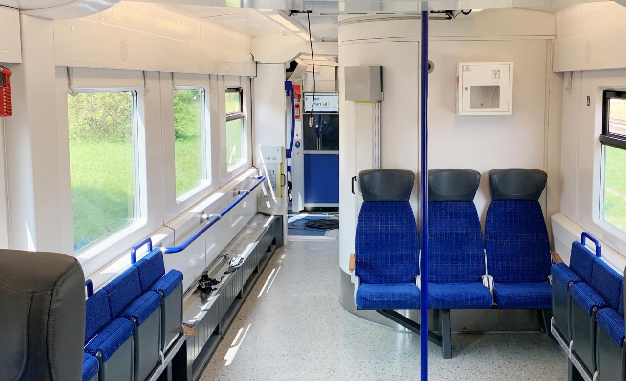 Prototyp für Umbau der 35 Coradia Continental für Regio-S-Bahn Bremen/Niedersachsen vorgestellt.© Alpha Trains / NordWestBahn 