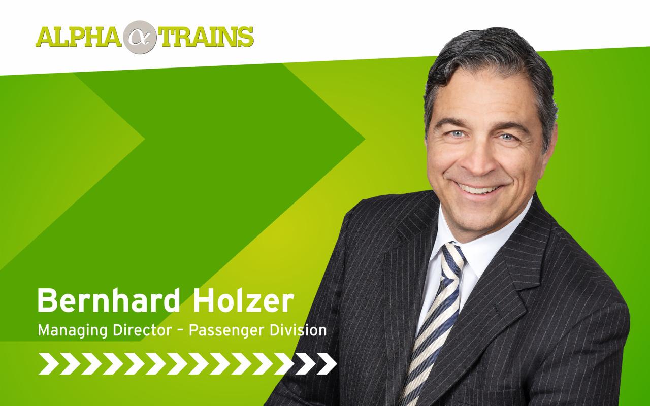 Bernhard Holzer übernimmt die Geschäftsführung im Bereich Personenzüge 
